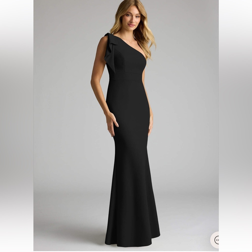 Azazie Black One-Shoulder Dress